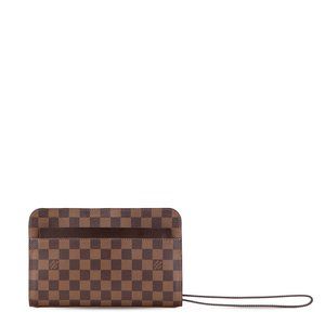 Louis Vuitton Damier Saint Second Bag N51993 Brown PVC Leather Men's LOUIS VU...